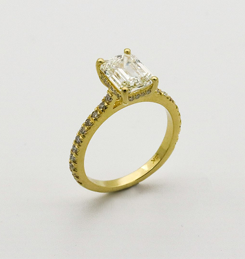 Stackable birthstone rings for Emma